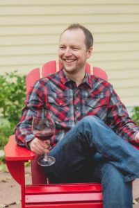 Wine writer Kevin Day with some wine